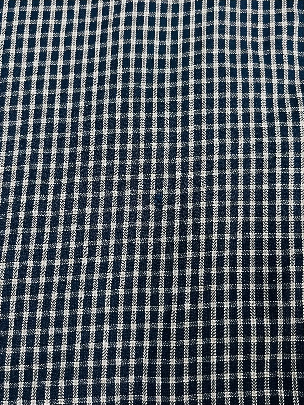 The North Face Men’s XL Navy Grid Button-Down Long Sleeve Shirt
